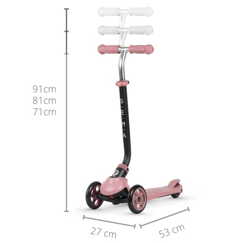 3 EN 1 SCOOTER SEMA ROSA CLARO