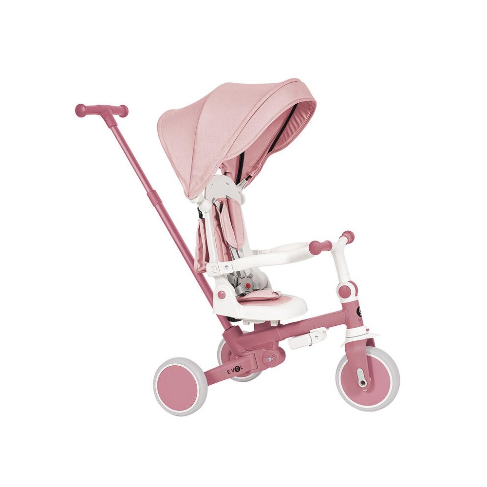 TRICICLO MULTIFUNCIONAL EVOL ROSA