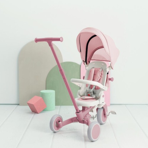 TRICICLO MULTIFUNCIONAL EVOL ROSA