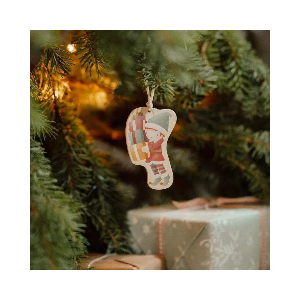 DECORACION NAVIDAD COLGANTE MADERA