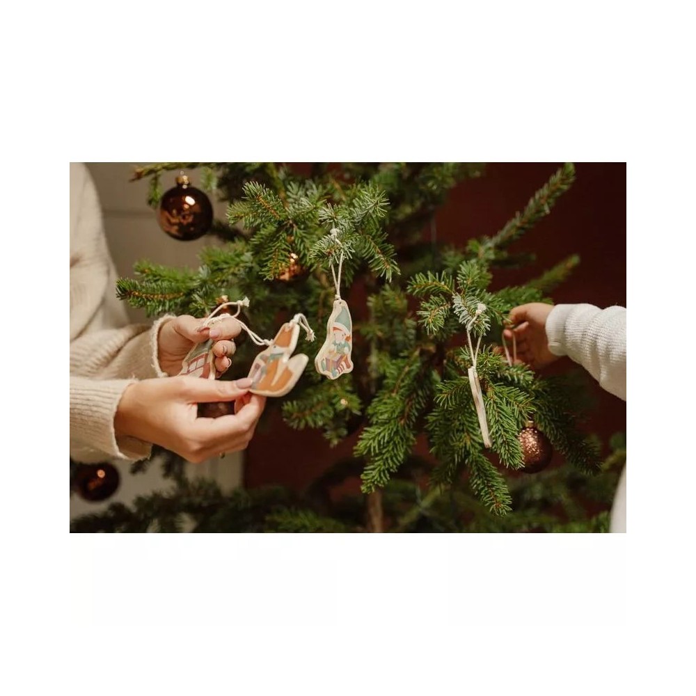 DECORACION NAVIDAD COLGANTE MADERA