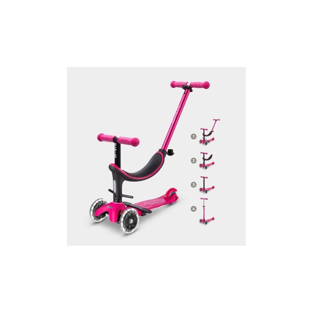 PATINETA MICRO MINI 4 IN 1 ROSA