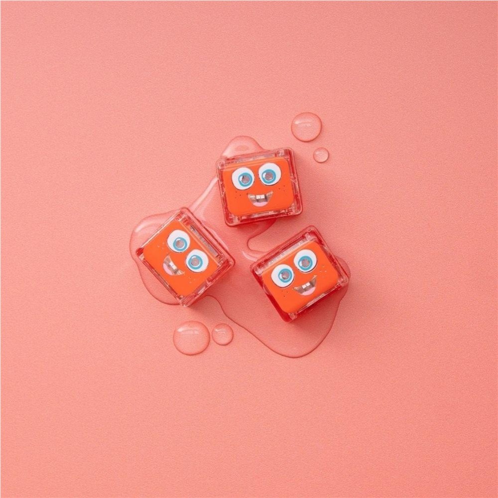 CUBOS LUZ SET 4 GLOPALS ROJO