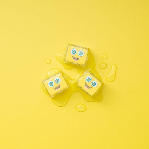 CUBOS LUZ SET 4 GLOPALS AMARILLO