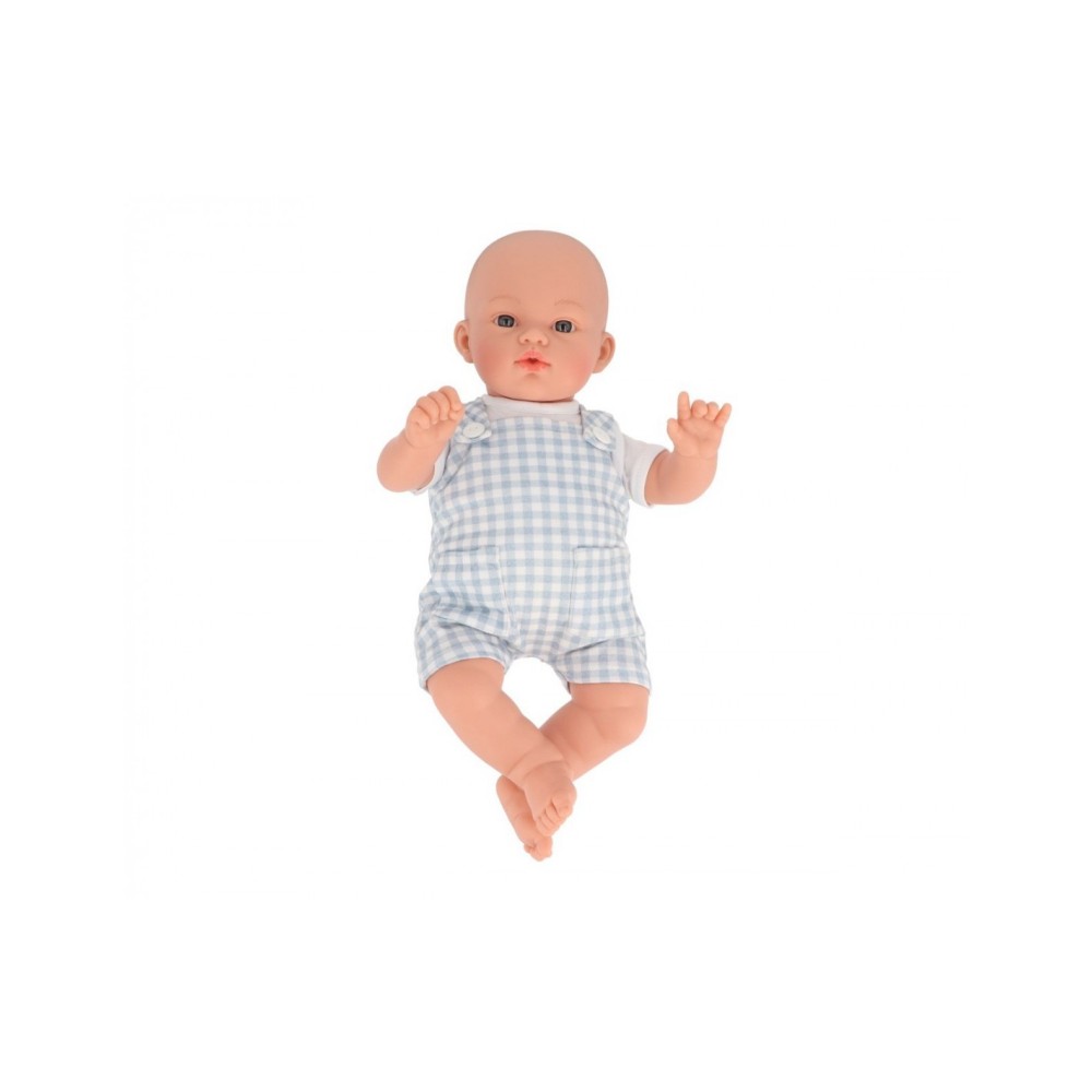 MUÑECO MATEO CON PETO AZUL