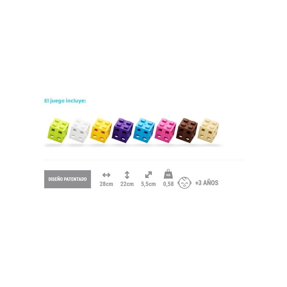 MELI CUBE PASTEL 100 PCS