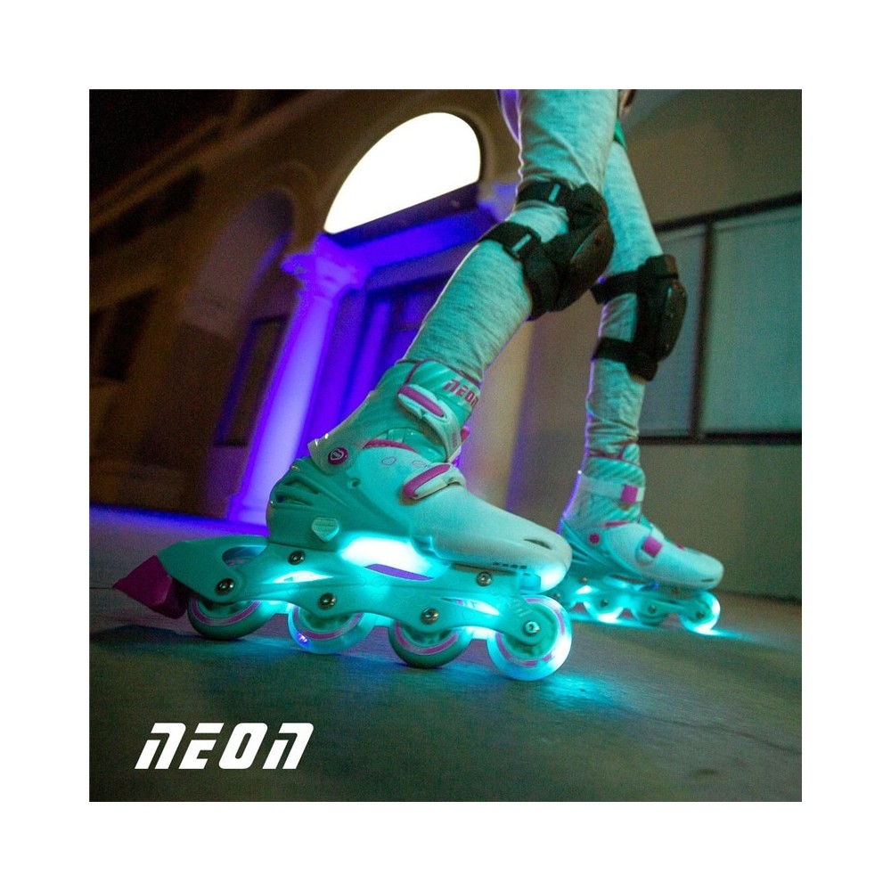 PATINES COMBO NEON 30-34 TURQUESA