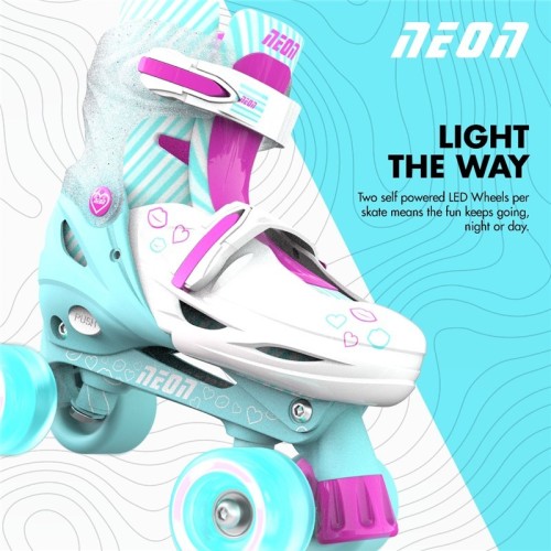 PATINES COMBO NEON 30-34 TURQUESA