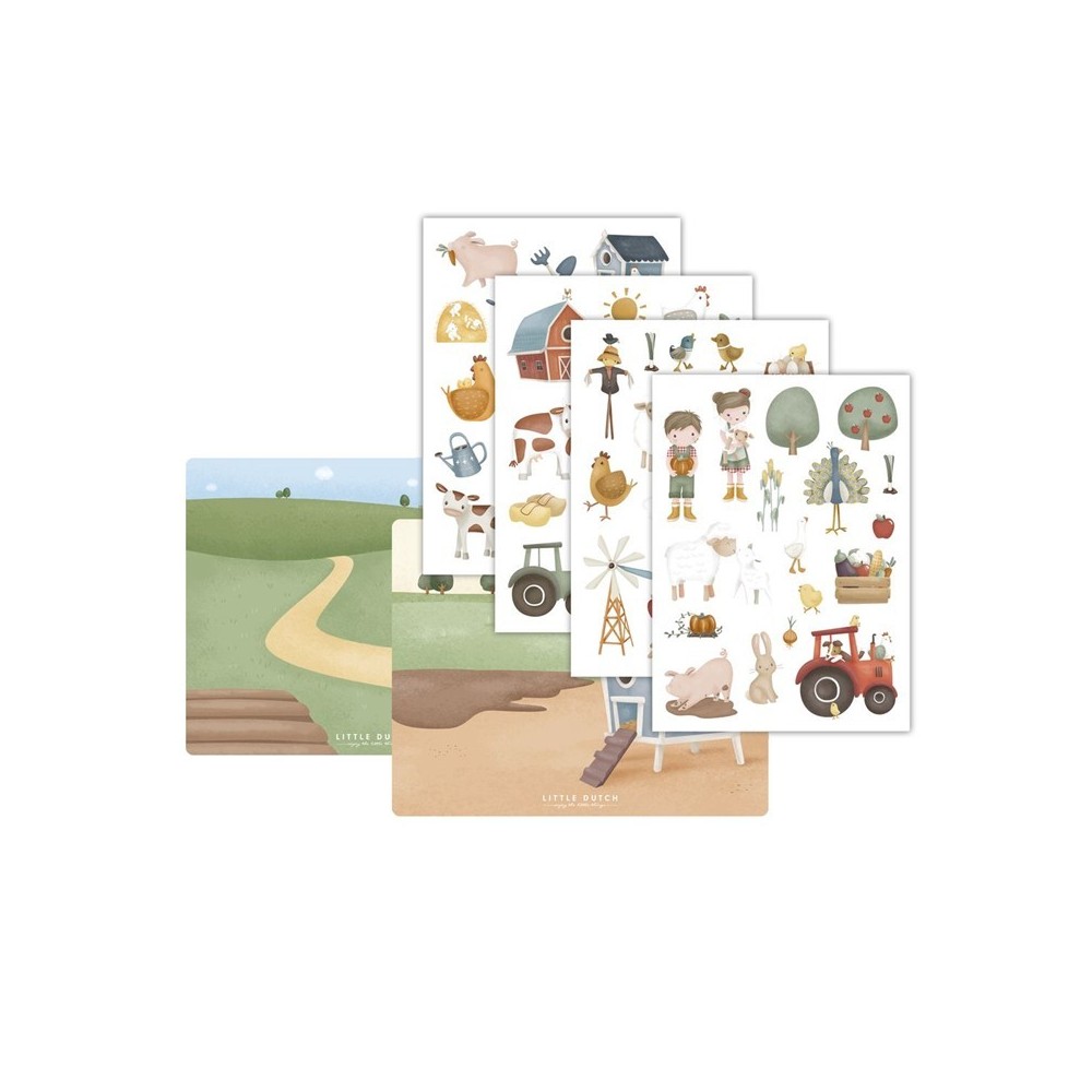 PEGATINAS VENTANA PEQUEÑA GRANJA