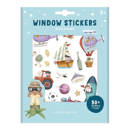 PEGATINAS VENTANA FLORES Y MAR BEIG