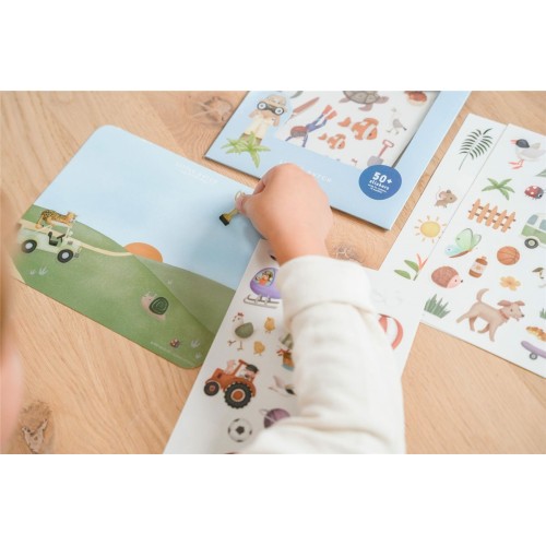 PEGATINAS VENTANA FLORES Y MAR BEIG