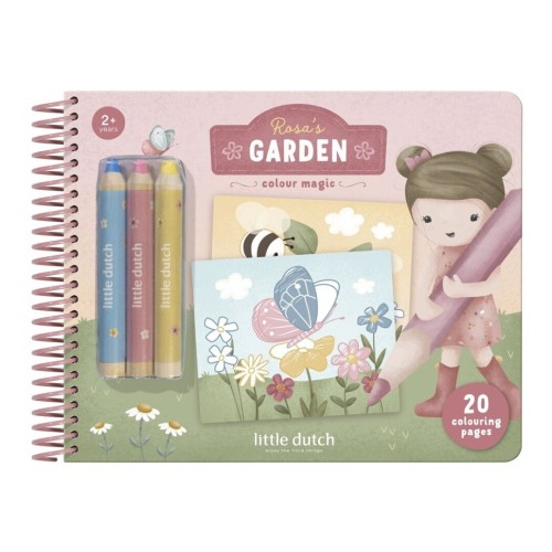 LIBRO MAGICO JARDIN DE ROSA