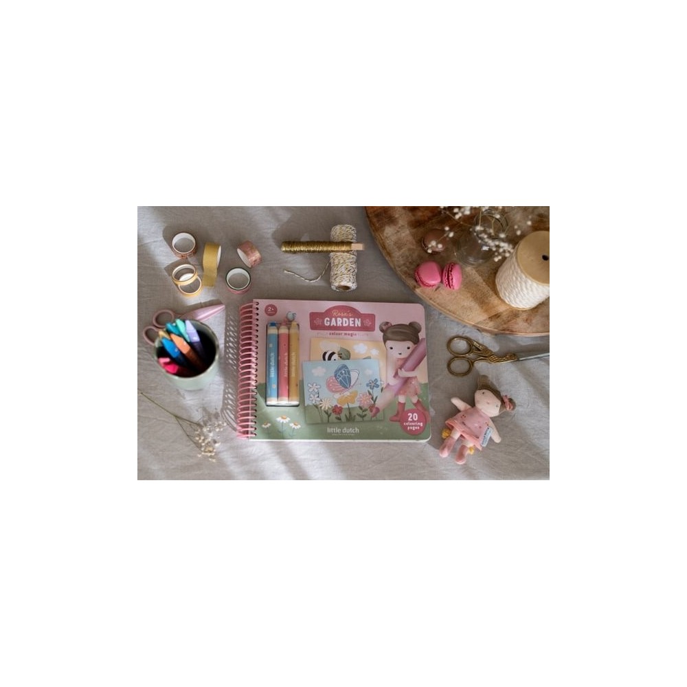 LIBRO MAGICO JARDIN DE ROSA