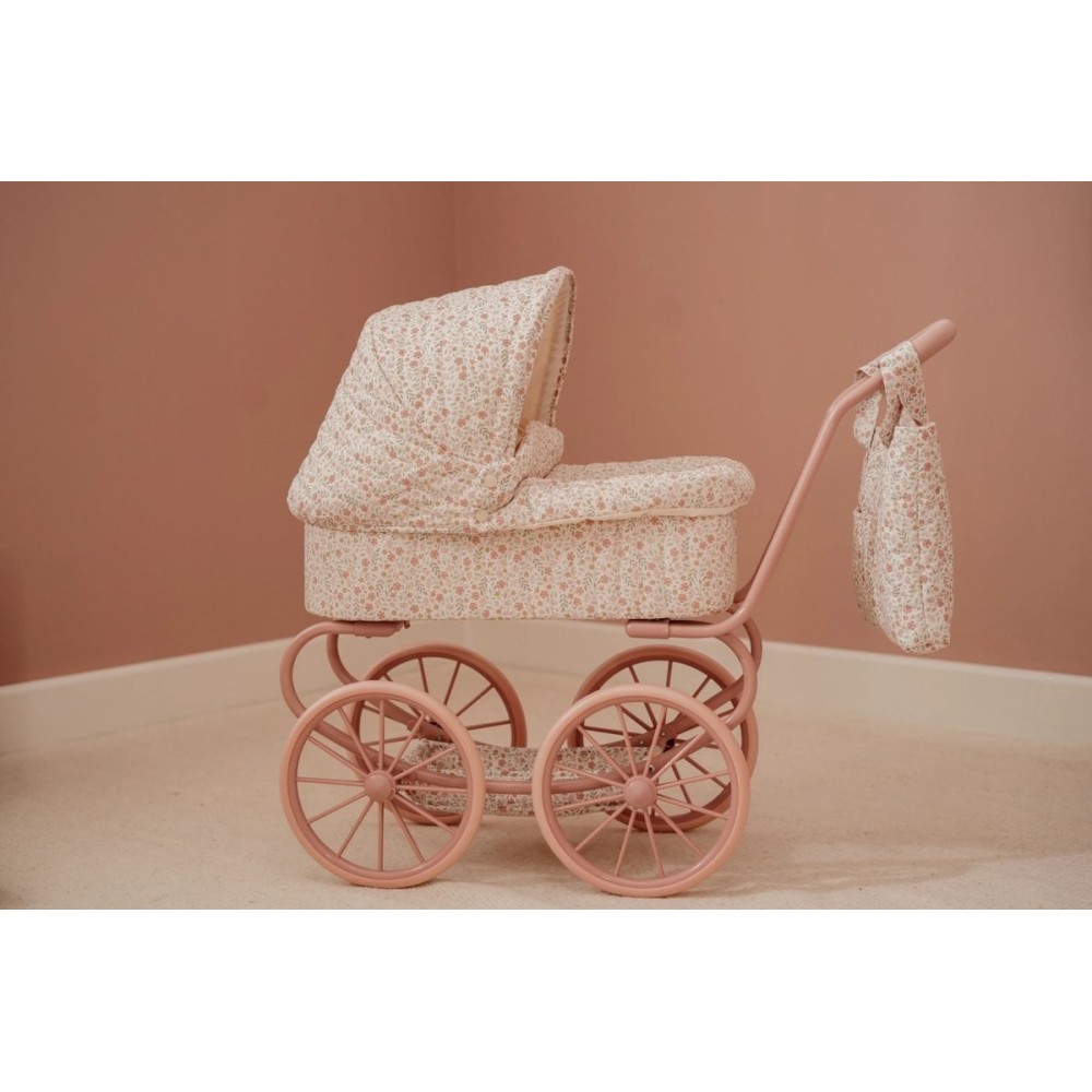 CARRITO MUÑECA METAL FLORAL