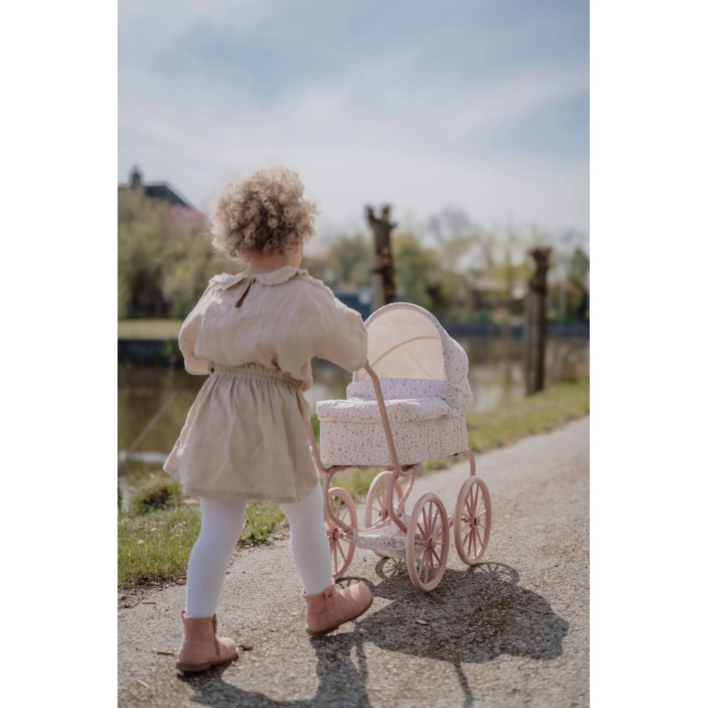CARRITO MUÑECA METAL FLORAL