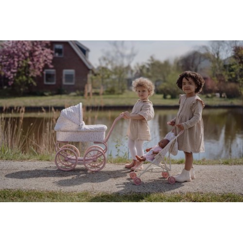 CARRITO MUÑECA METAL FLORAL