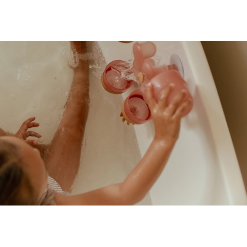 JUEGO BAÑERA TAZAS Y FLOR