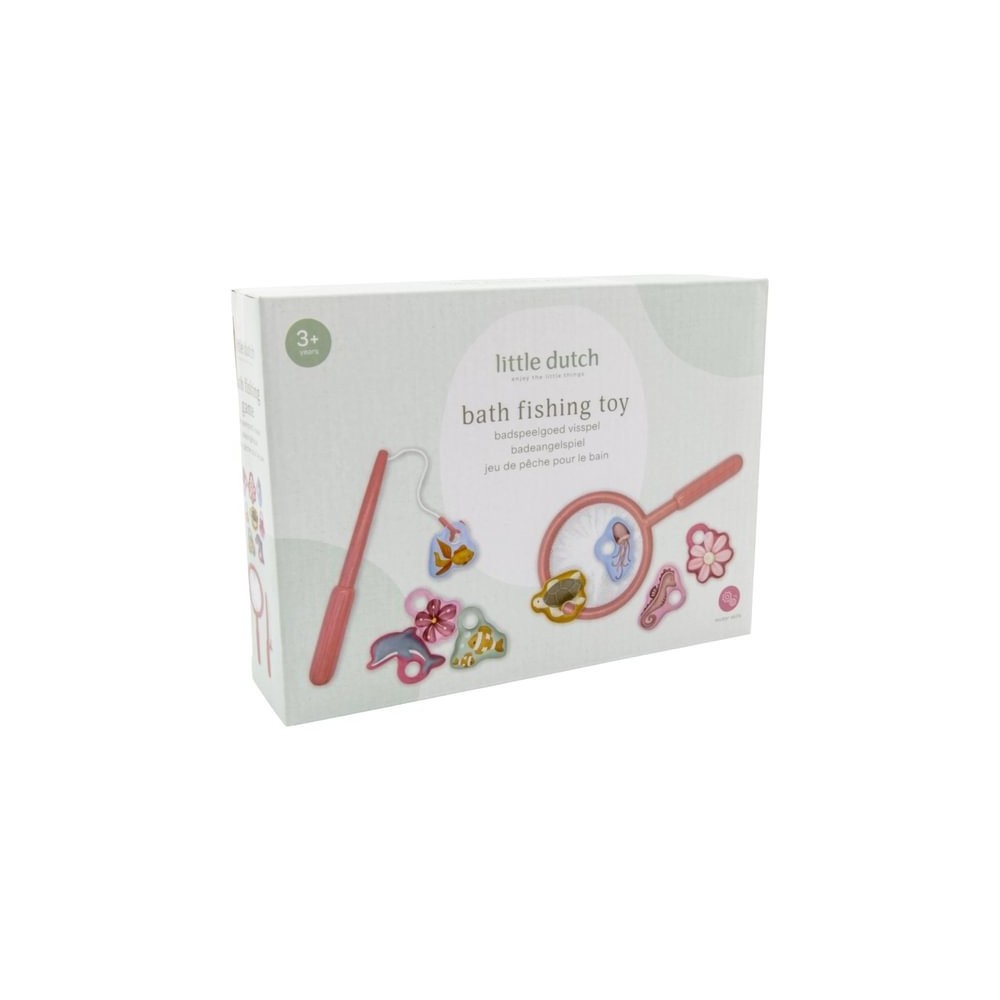 JUEGO DE PESCA BAÑERA ROSA LIT