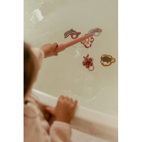 JUEGO DE PESCA BAÑERA ROSA LIT