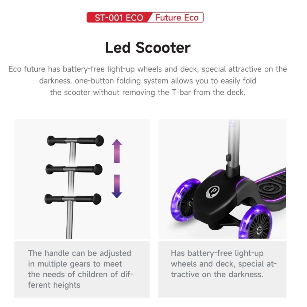 PATIN QPLAY FUTURE ECO/LED PURPLE