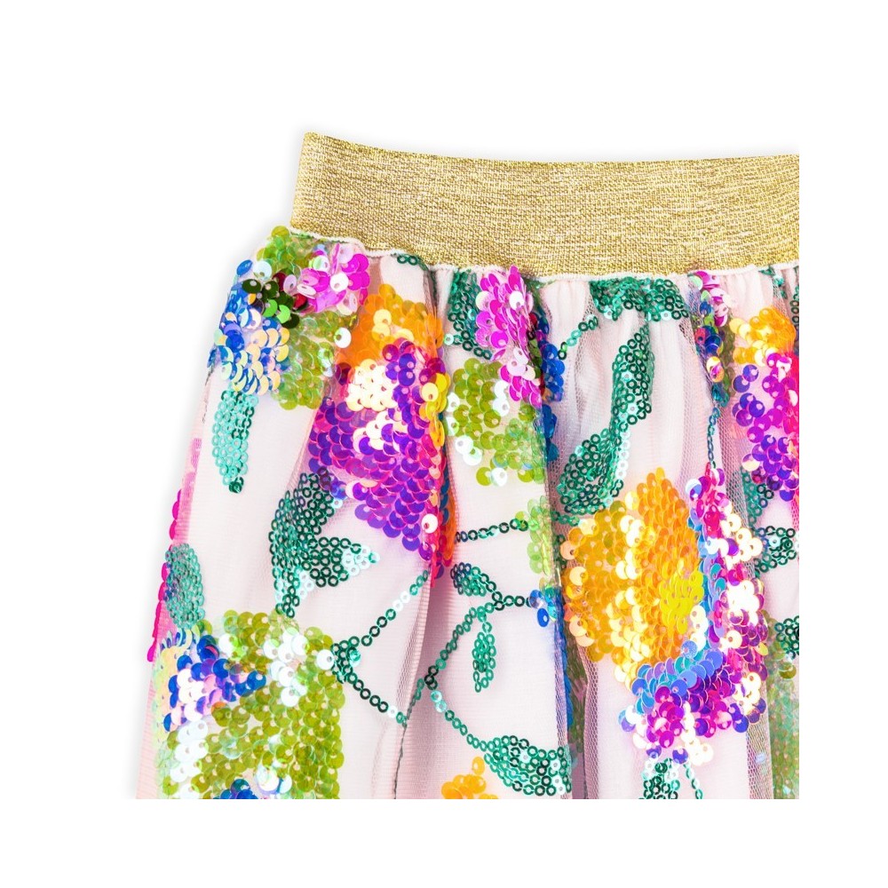 FALDA RATATAM FLORES ROSA