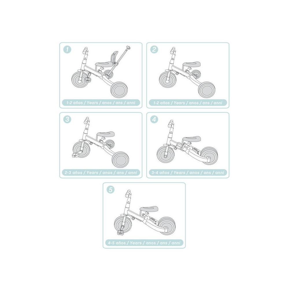 TRICICLO MULTIFUNCION GYRO GRIS