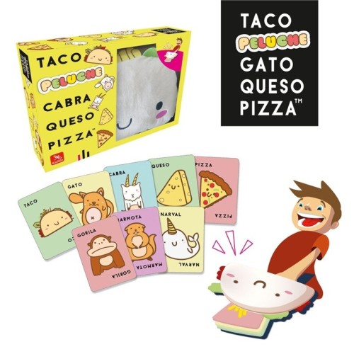 TACO, PELUCHE,CABRA,QUESO,PIZZA