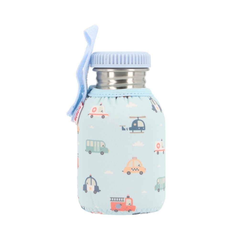 BOTELLA ACERO CON FUNDA 350 CITY CARS