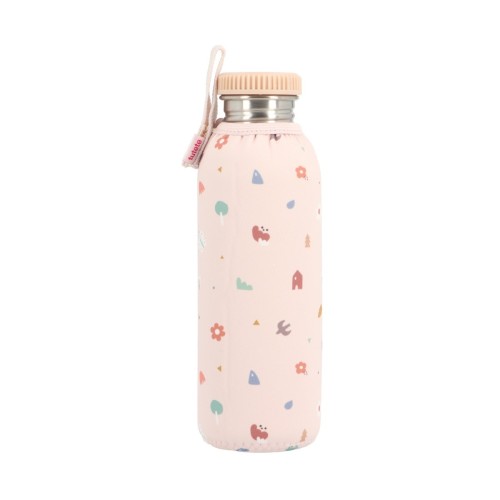 BOTELLA ACERO CON FUNDA 750 GEOMETRIC