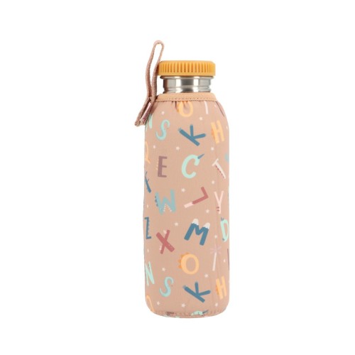 BOTELLA ACERO CON FUNDA 750 FUNNY LETTERS