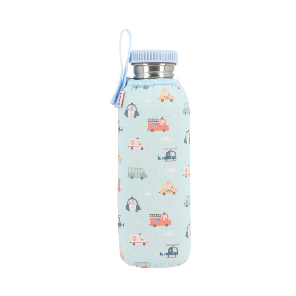 BOTELLA ACERO CON FUNDA 750 CITY CARS