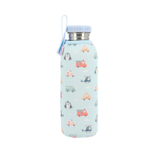 BOTELLA ACERO CON FUNDA 750 CITY CARS