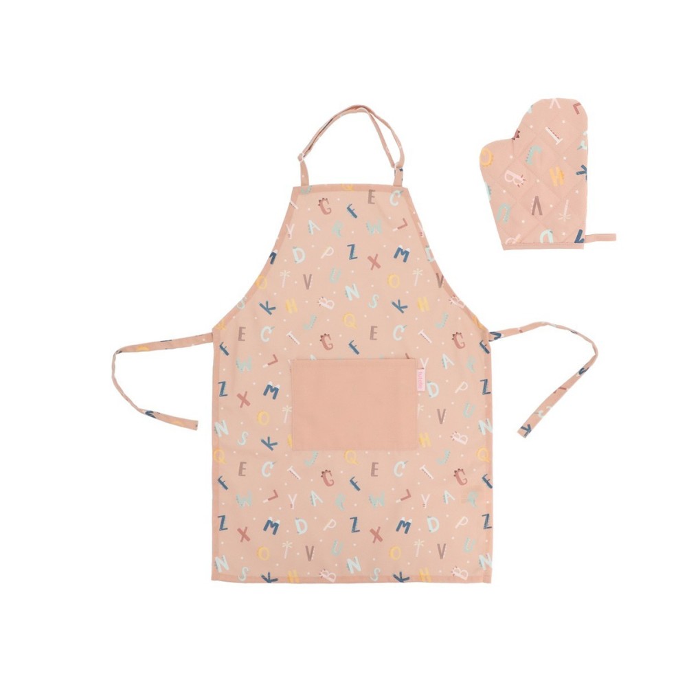 SET DELANTAL MARRON C