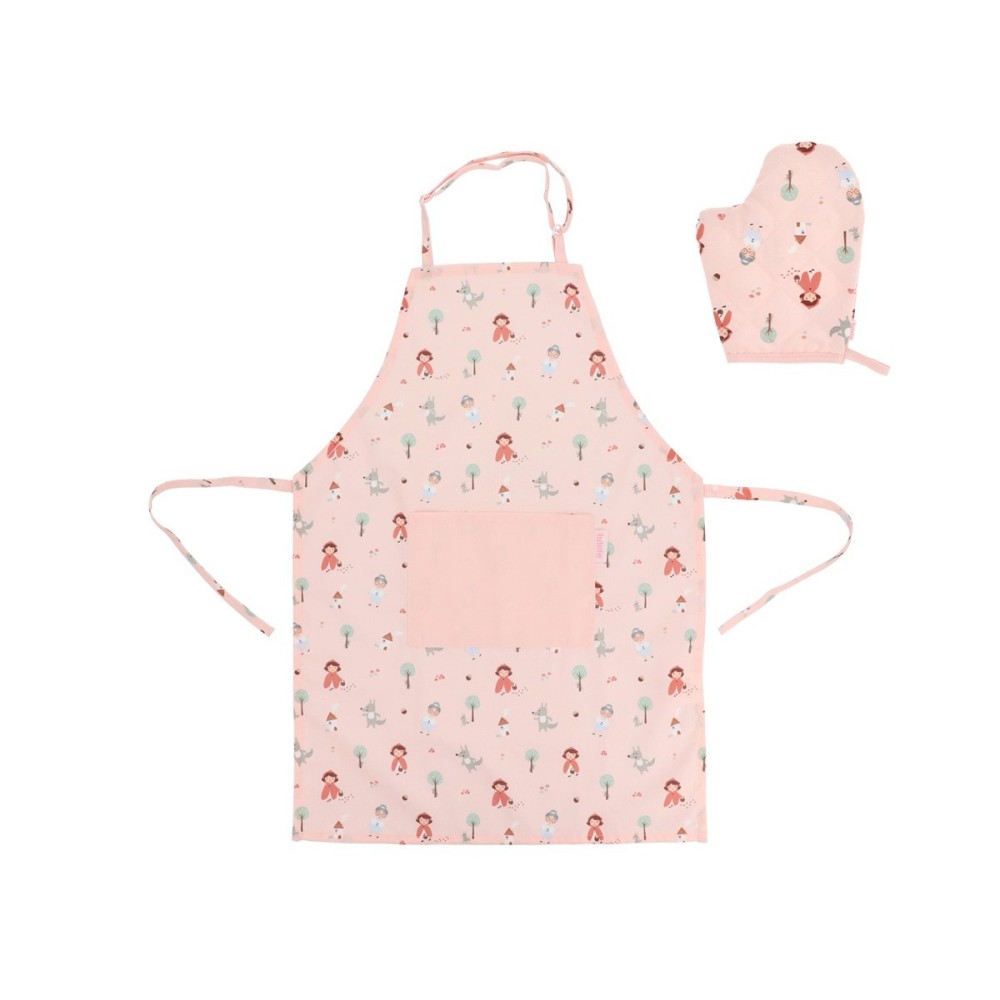 SET DELANTAL LITTLE RED