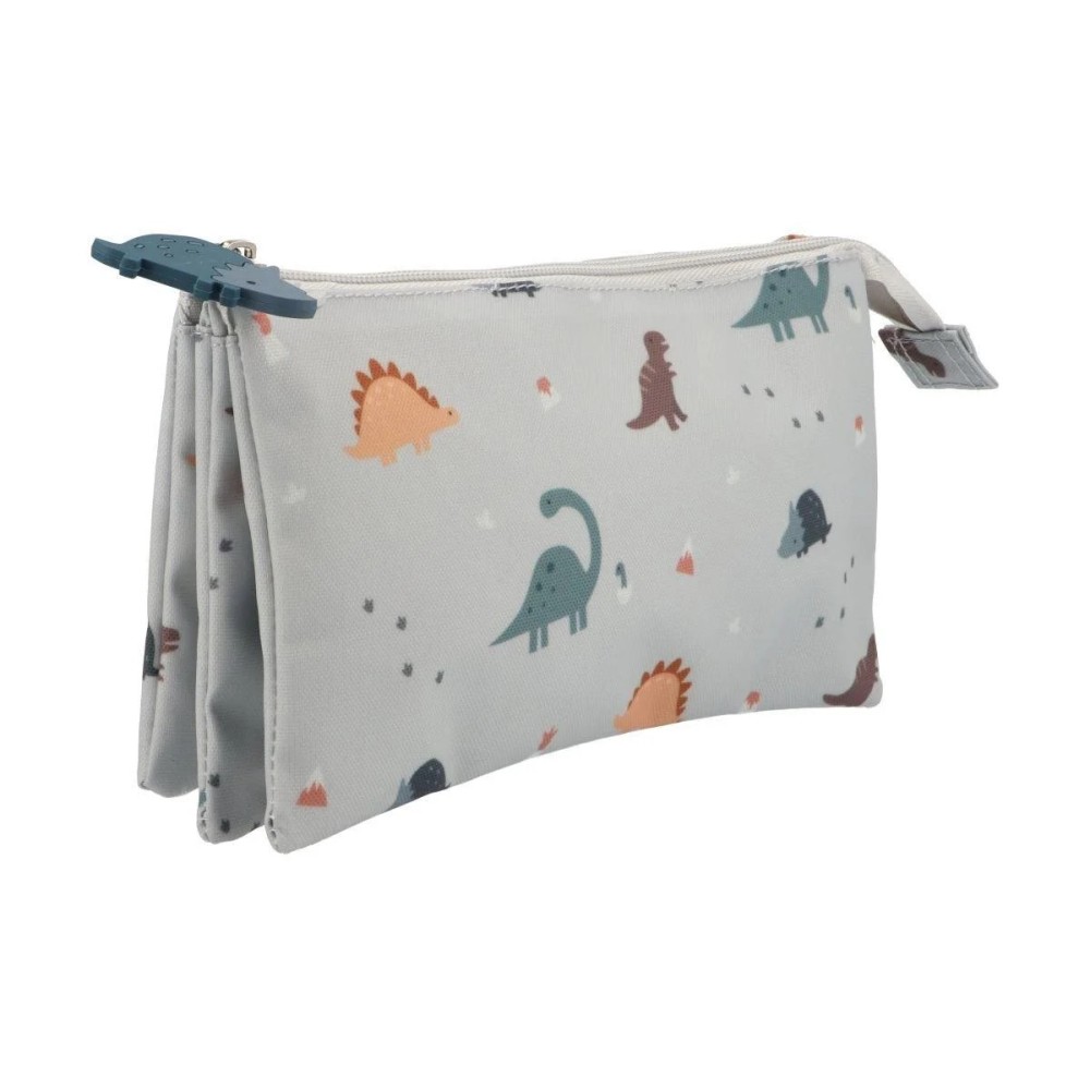 ESTUCHE 3 COMPARTIMENTOS DINO
