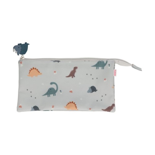 ESTUCHE 3 COMPARTIMENTOS DINO