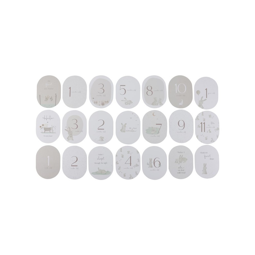 TARJETAS MILESTONE BABY BUNNY