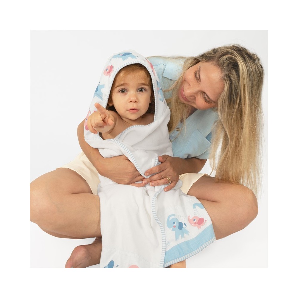 SET DE BAÑO DUCHA ELEFANTE ROSA