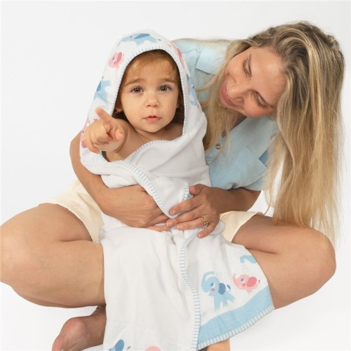 SET DE BAÑO DUCHA ELEFANTE ROSA