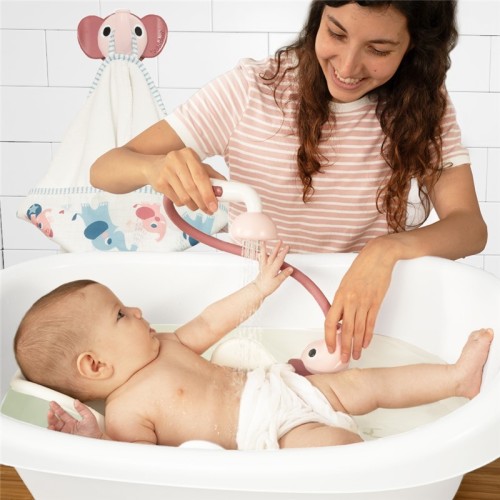 SET DE BAÑO DUCHA ELEFANTE ROSA