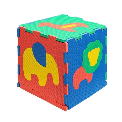 ALFOMBRA PUZLE SAFARI 120X90 VERDE