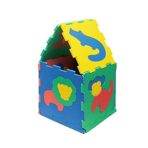 ALFOMBRA PUZLE SAFARI 120X90 VERDE