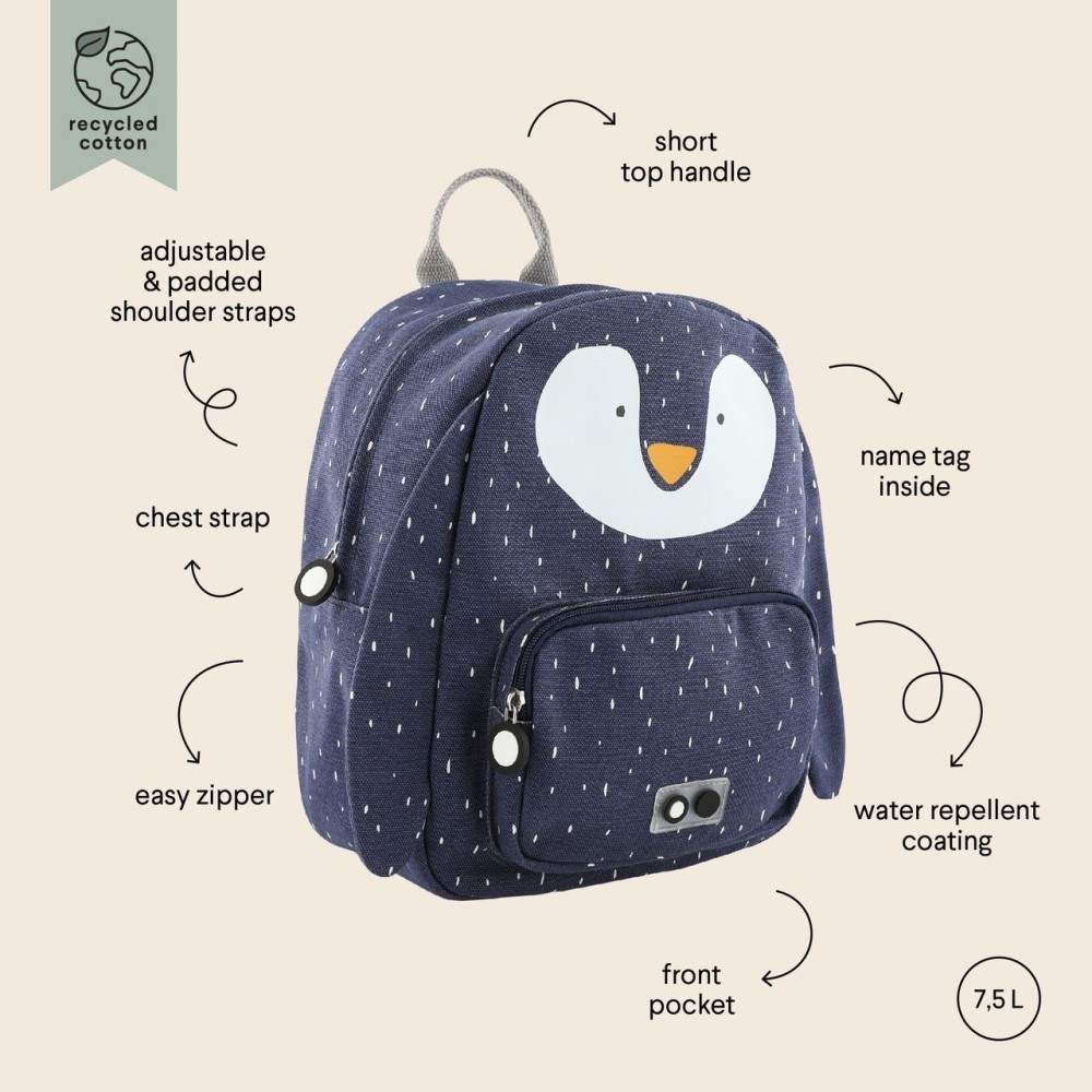 TRIXIE MOCHILA DE ANIMALES MR PINGUINO