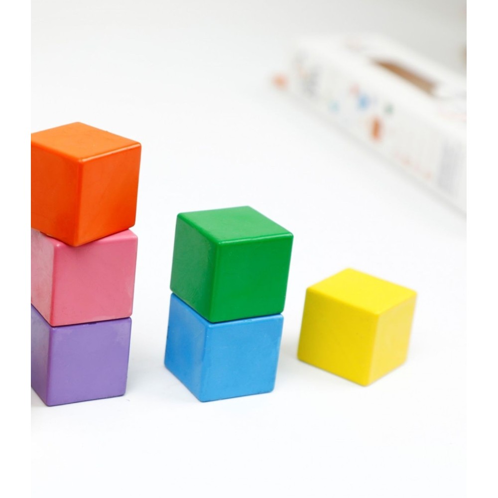 6 CRAYONES CUBO- ARCOIRIS