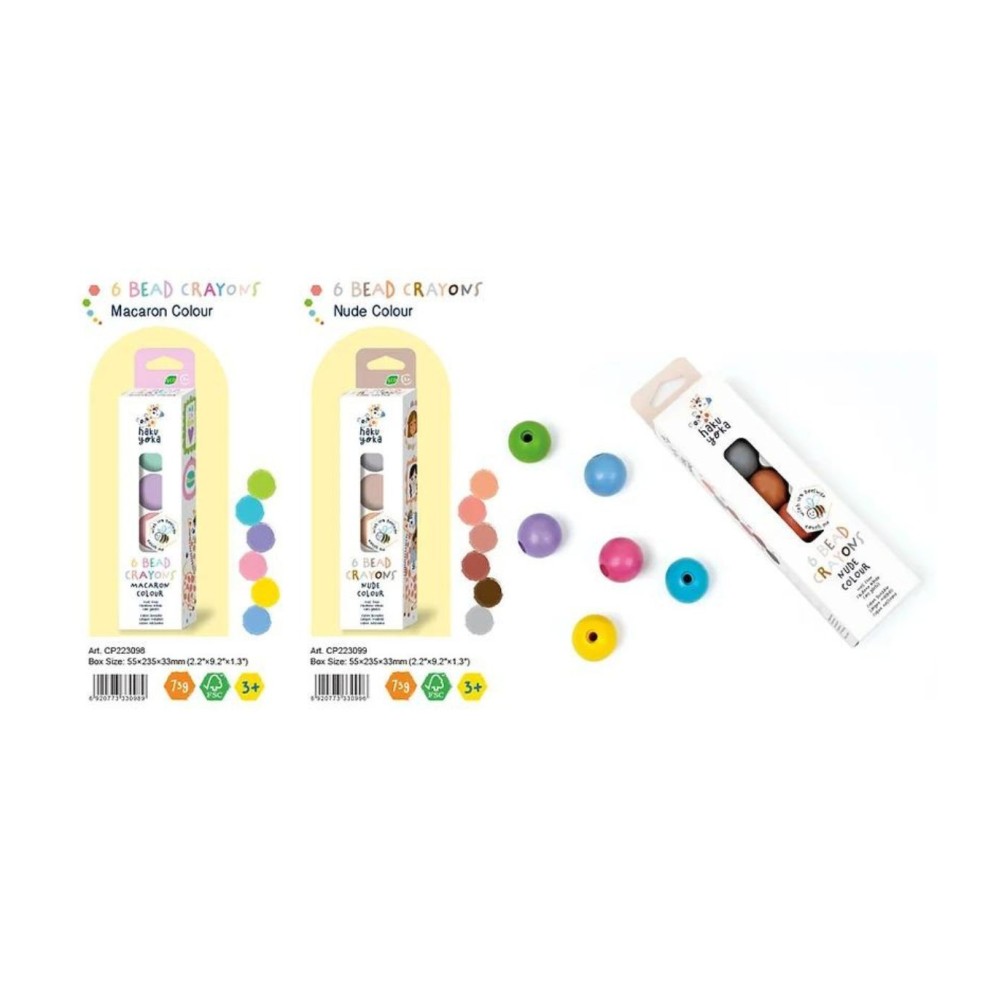 6 CRAYONES PERLA- PASTEL 2