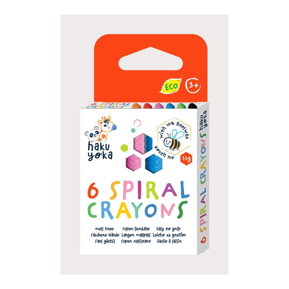 CRAYONES ESPIRAL- 6 COLORES