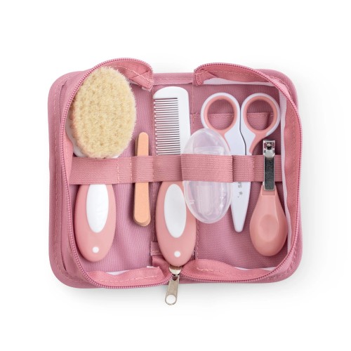 NECESER DE ASEO PARA BEBE ROSA