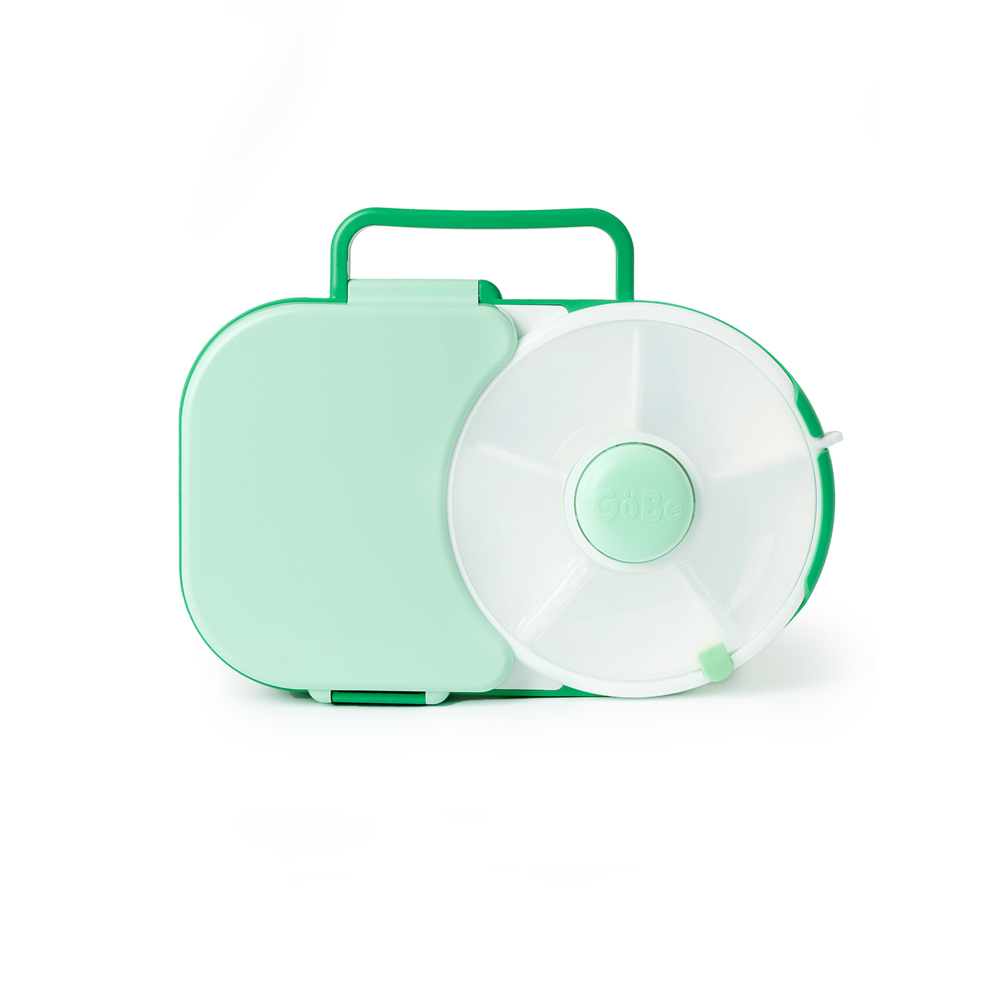 CAJA ALMUERZO SPINNER 2 IN 1 L SAGE GREEN