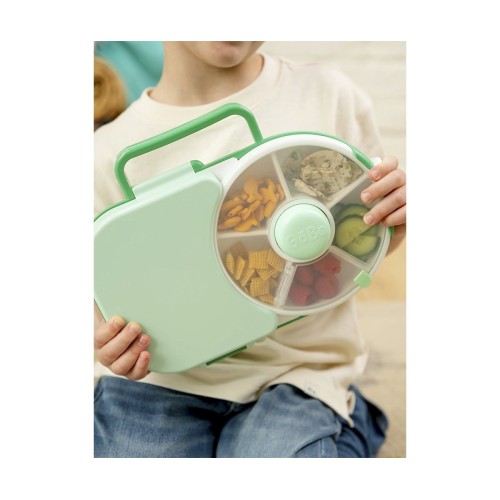 CAJA ALMUERZO SPINNER 2 IN 1 L SAGE GREEN