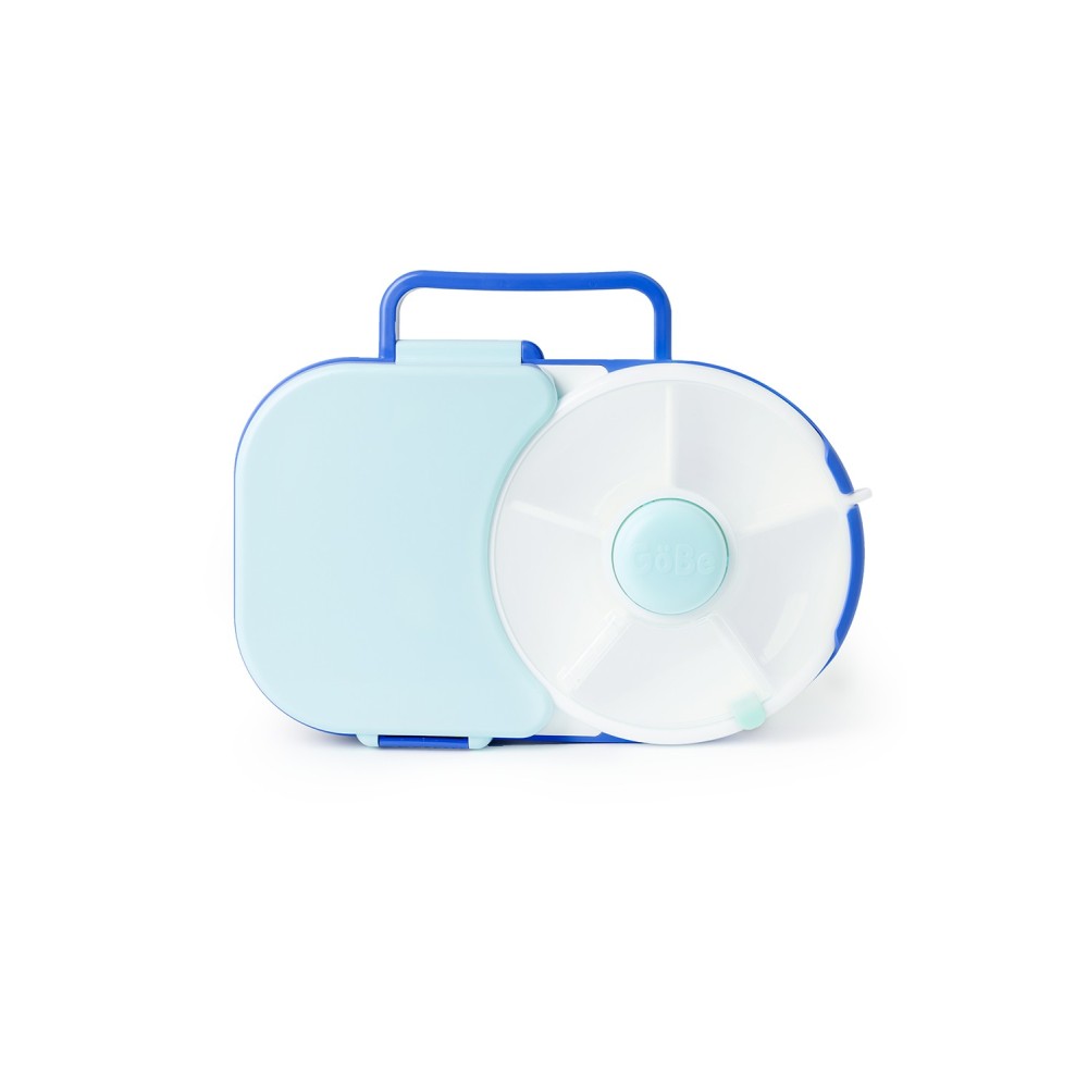 CAJA ALMUERZO SPINNER 2 IN 1 AZUL